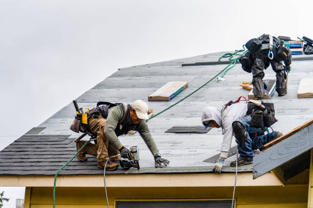 Professional Roofing technician working in Randleman, NC